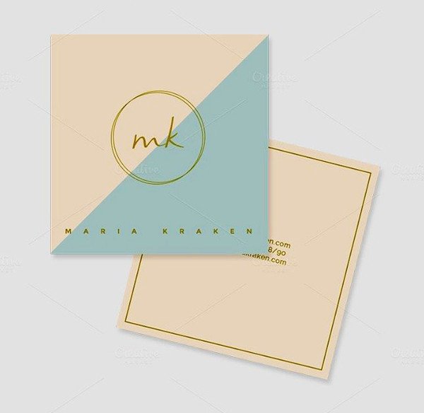 Mini Square Business Card PSD Templates Design