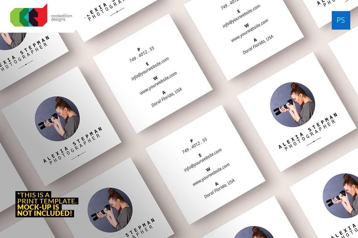 Square Business Card 43 Business Card Templates on
