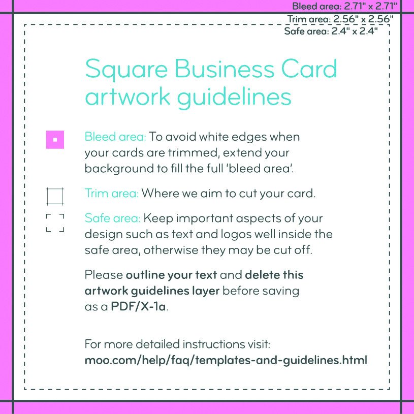 Square Business Cards Print Custom Business Cards