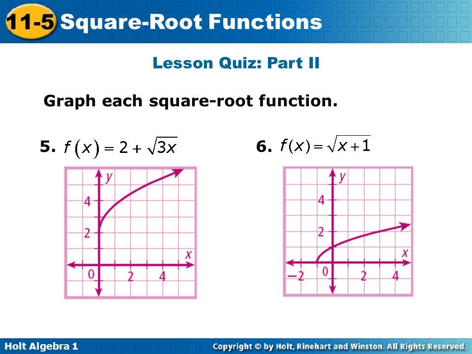 Square Root Functions ppt video online