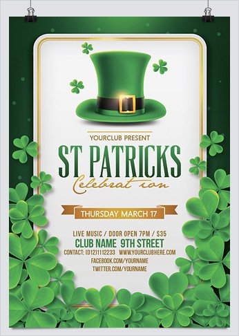Best Flyer Templates for St Patrick s Day HollyMolly