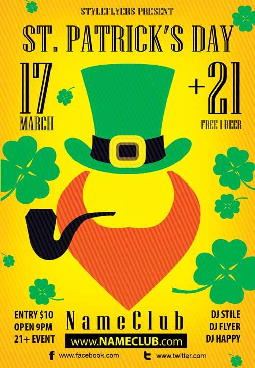 Download the St Patrick’s Day Free Flyer Template for