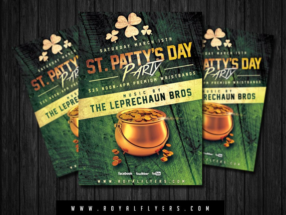St Patrick s Day Flyer PSD Template