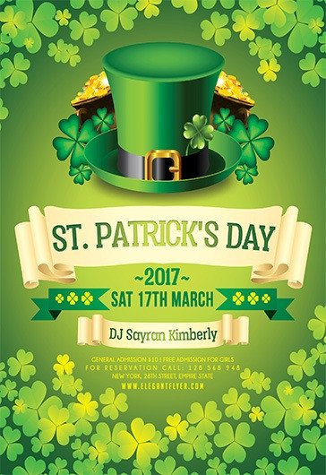 St Patrick’s Day 2017 – Flyer PSD Template – by ElegantFlyer