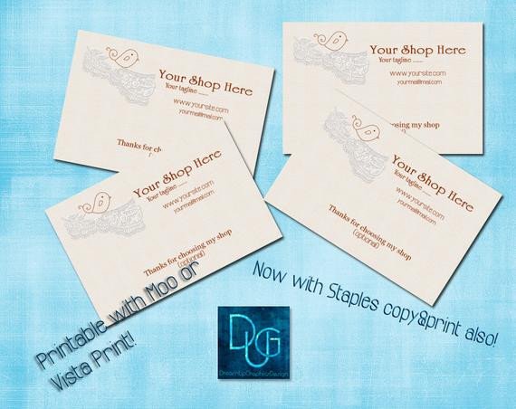 Moo Vistaprint o Staples Printable Business Card by