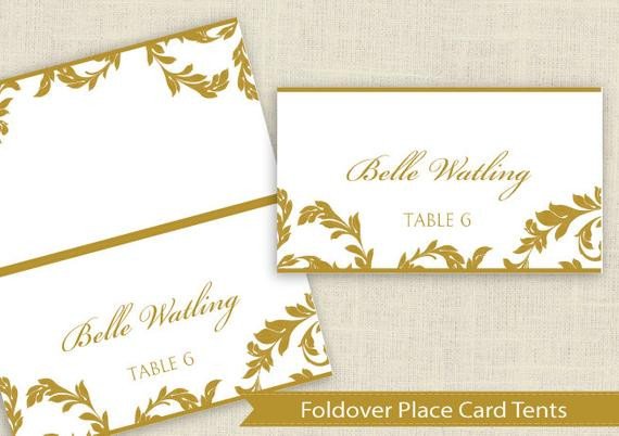 DiY Place Card Template DOWNLOAD Instantly by KarmaKWeddings