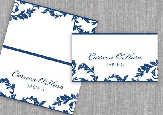 DiY Place Card Template DOWNLOAD Instantly by KarmaKWeddings