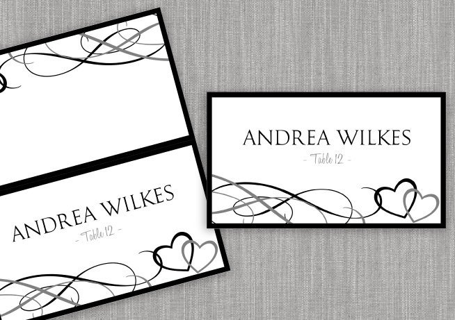 Place Card Tent DOWNLOAD Instantly EDITABLE by KarmaKWeddings