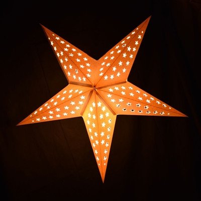 Solid White Stars Cut Out Star Paper Lantern