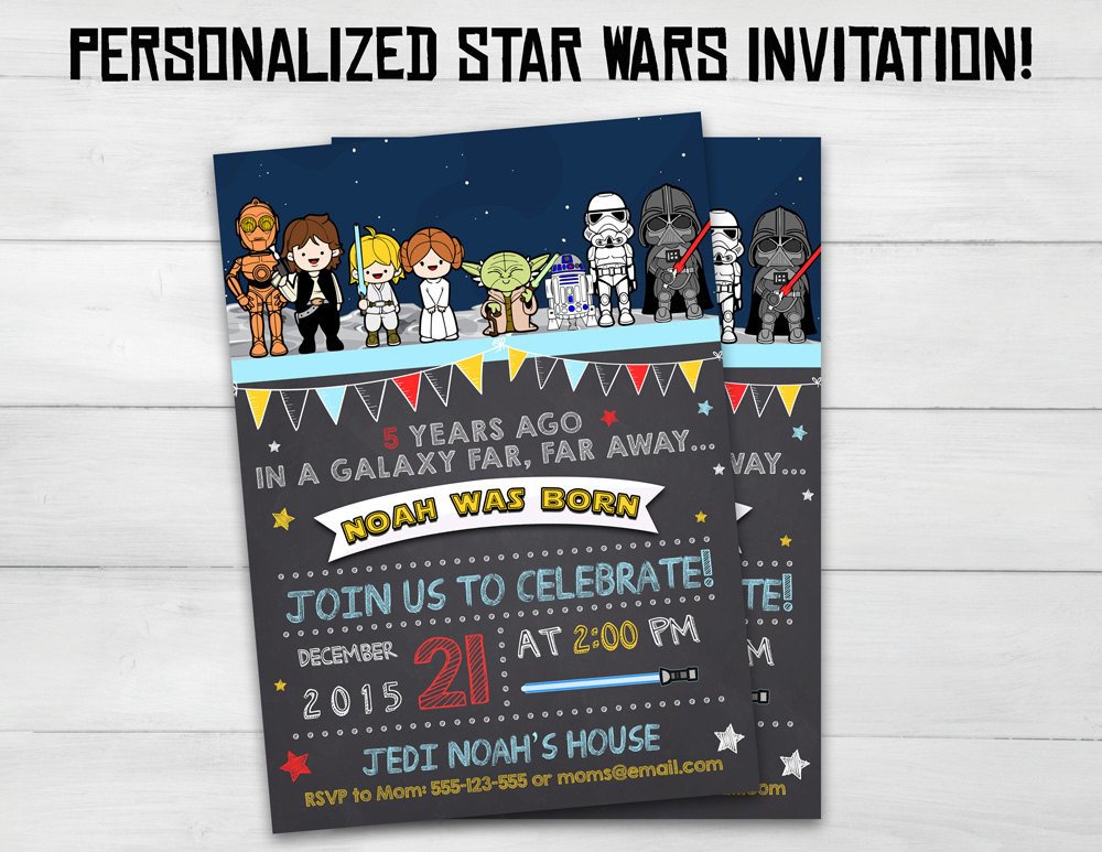 Star Wars invitation Star Wars kids by SuperInstantParty