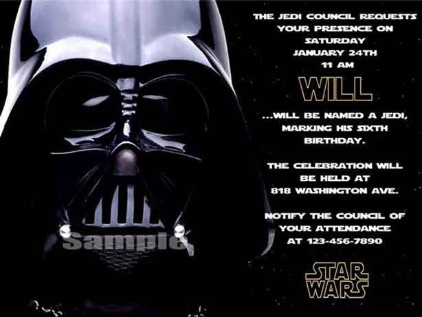 The Best Star Wars Birthday Invitations by a Pro Party