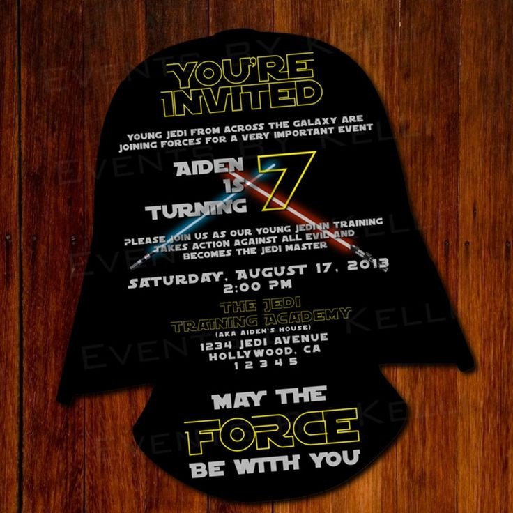 11 best Star Wars Party Invitation images on Pinterest