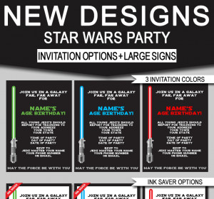 STAR WARS Jedi Training Birthday Party Printables