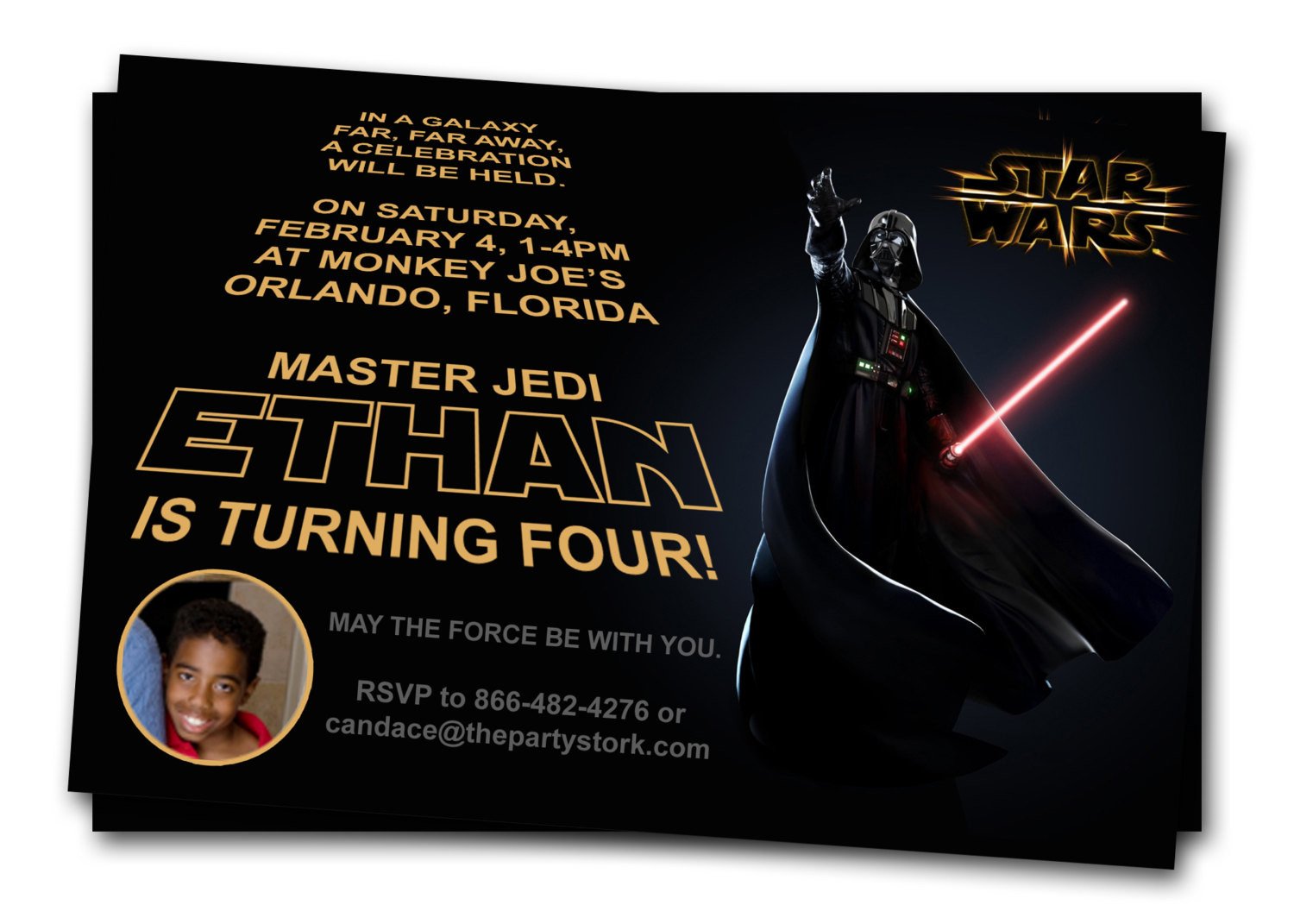 Free Printable Star Wars Birthday Invitations – Template