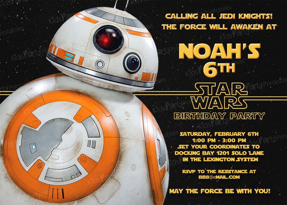 20 BB8 Star Wars The Force Awakens Birthday Party