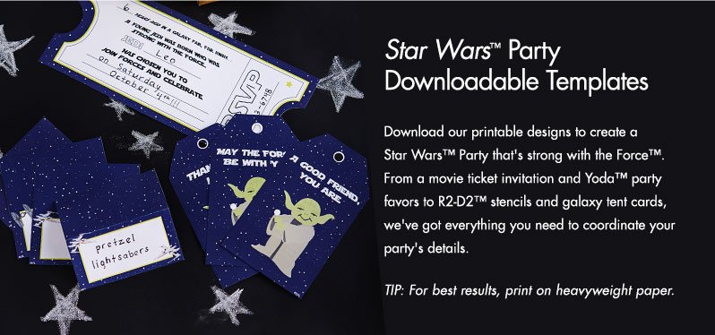 Star Wars™ Party Downloadable Template
