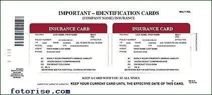 Auto Insurance Card Template Free Download – Ideal