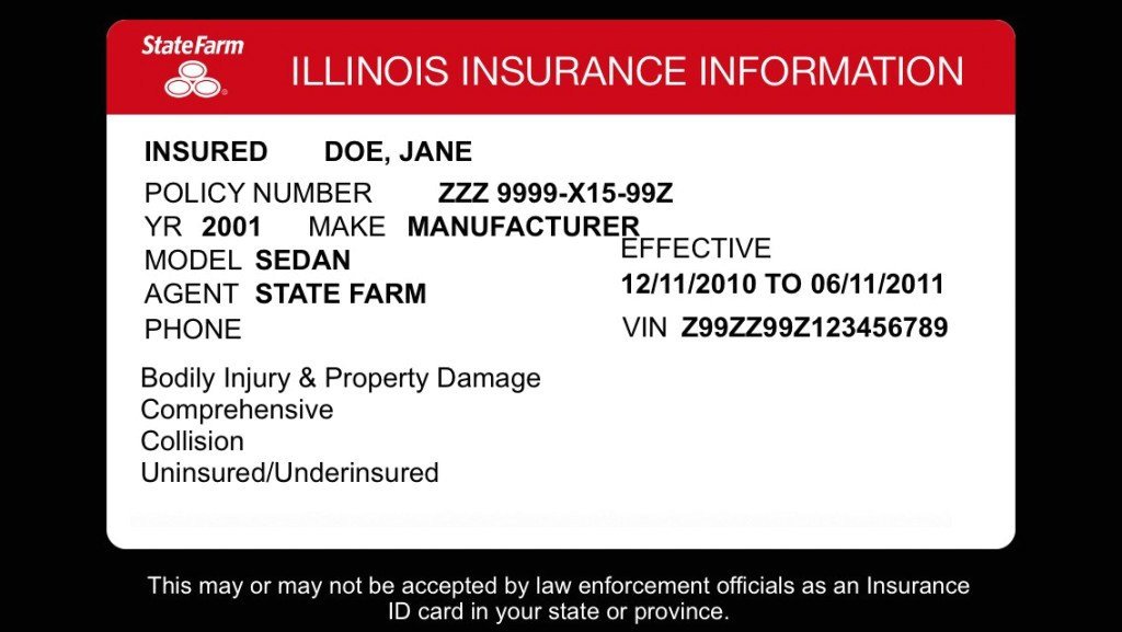 Policy Number State Farm Insurance Card 14 Benefits