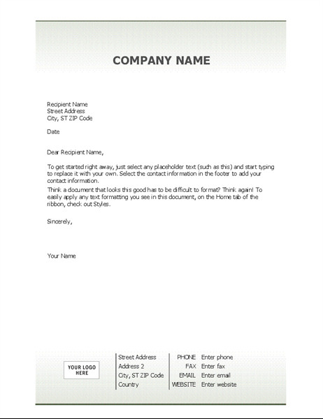 Business letterhead stationery Simple design