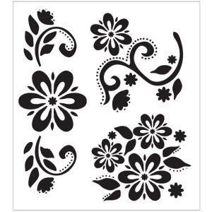 FolkArt Debbie s Floral Painting Stencils The Home