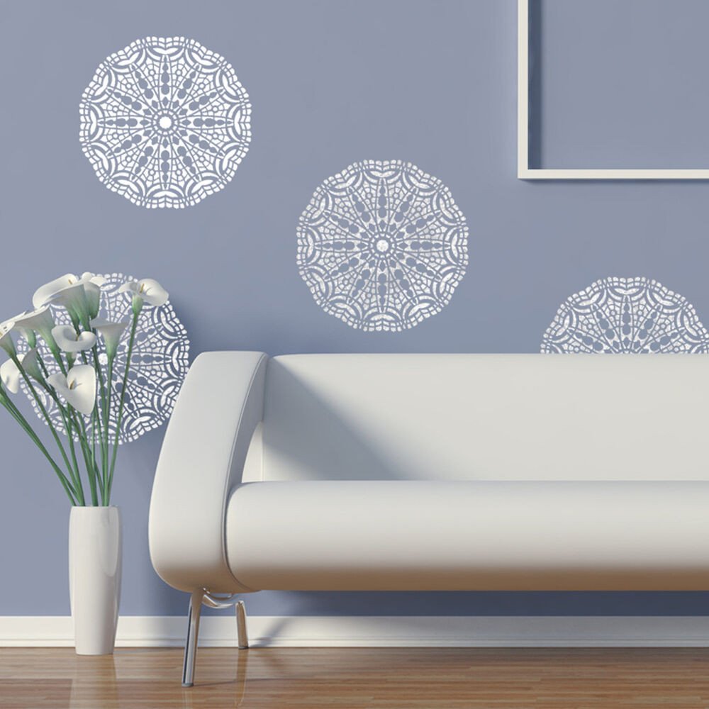 Wall Lace Decorative Stencil Talia for Home Painting