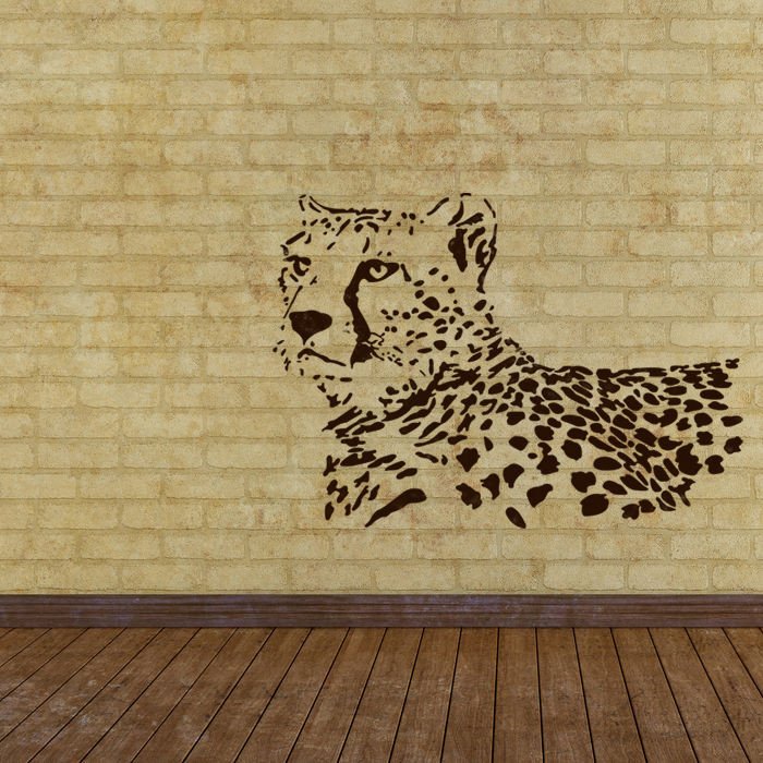 Wall Stencils Leopard stencil Template For Wall