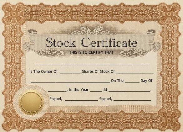 22 Stock Certificate Templates Word PSD AI Publisher