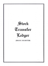 Corporate Stock Transfer Ledger