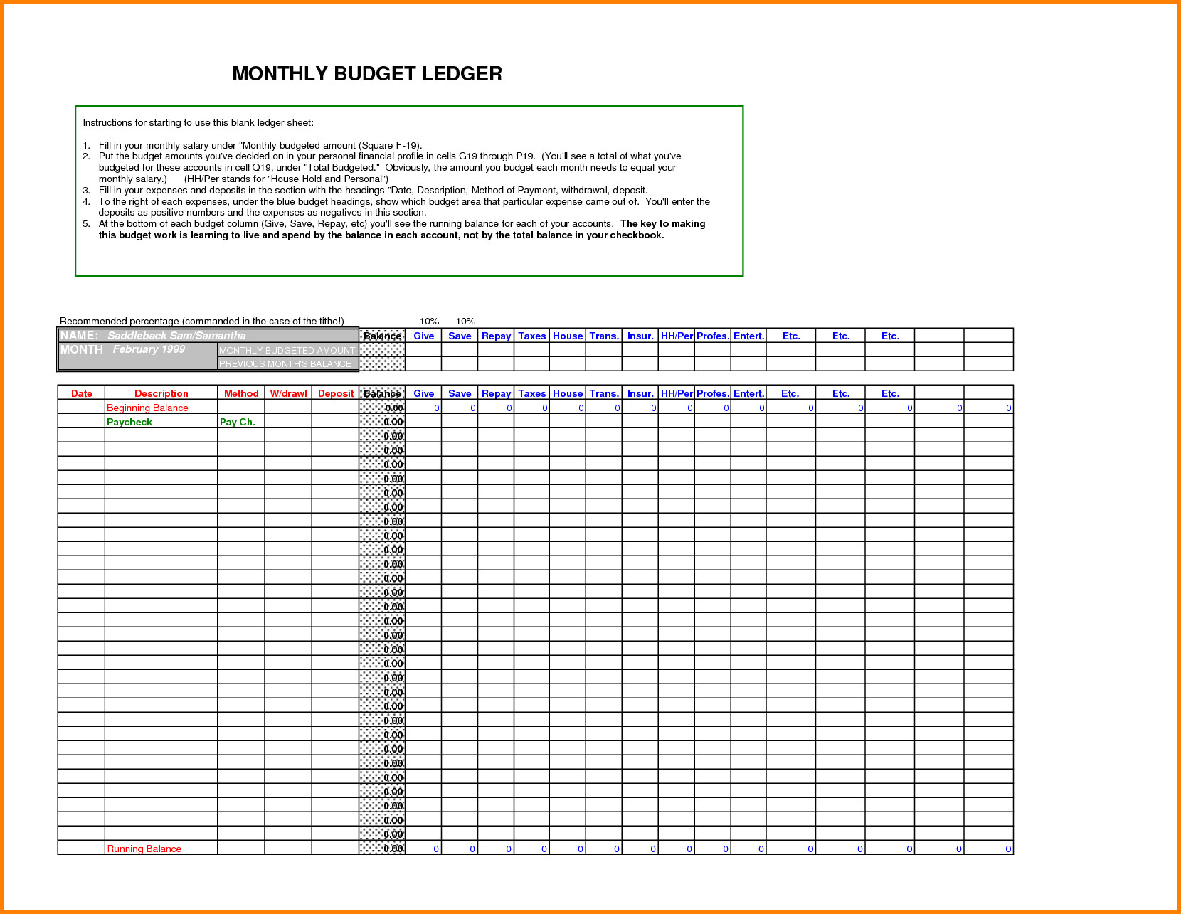 Free Templates Stock Transfer Ledger Excel Template