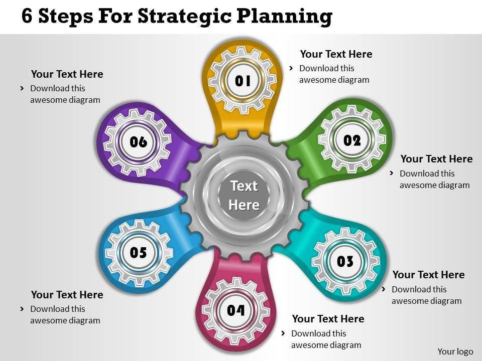 1013 Business Ppt diagram 6 Steps For Strategic Planning