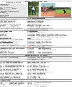Athletic Resume Template Free Resume Format Templates