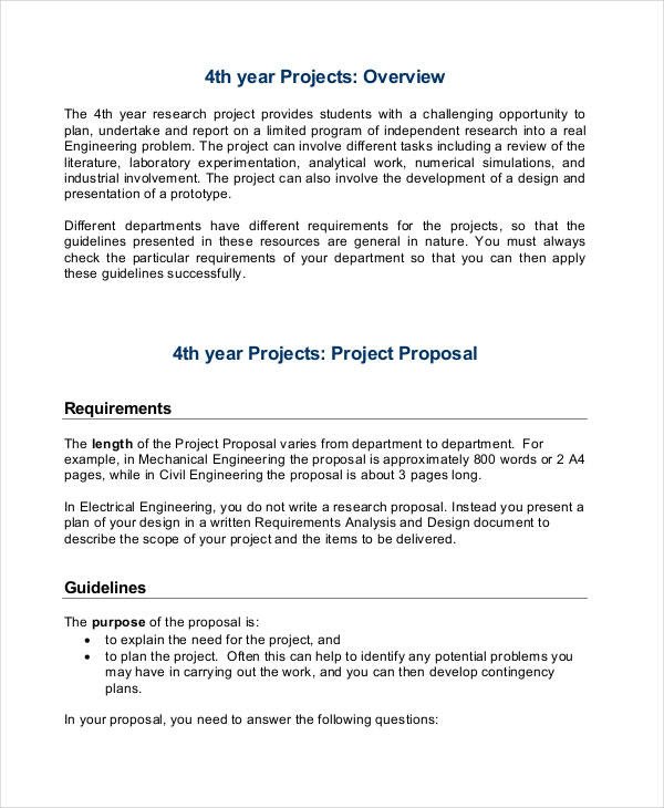 30 Project Proposal Examples Word PDF