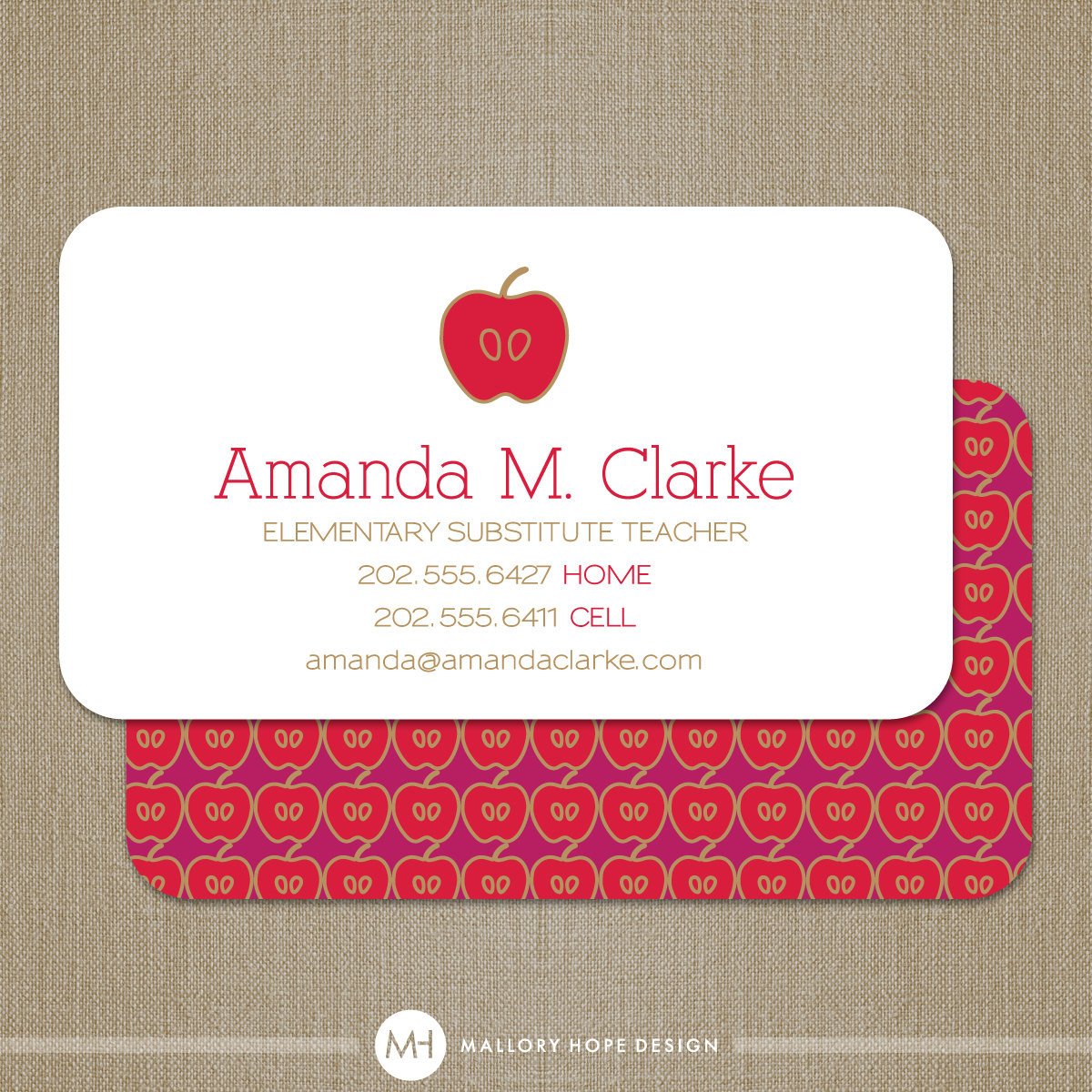 Teacher Business Card or Substitute Teacher by