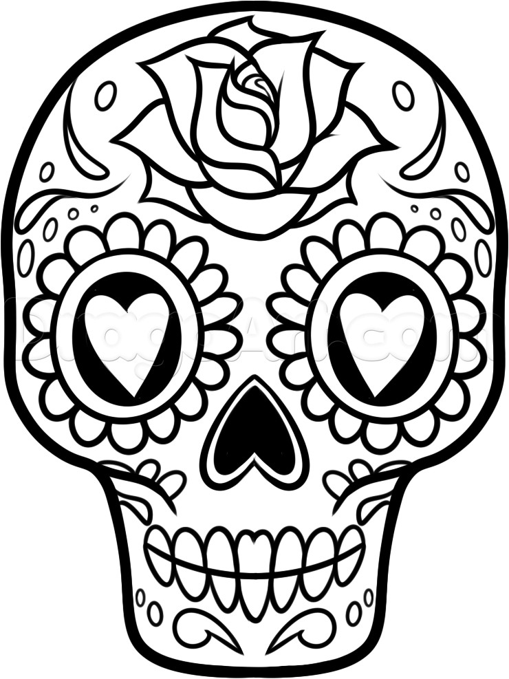 How to Draw a Sugar Skull Easy Step by Step Skulls Pop