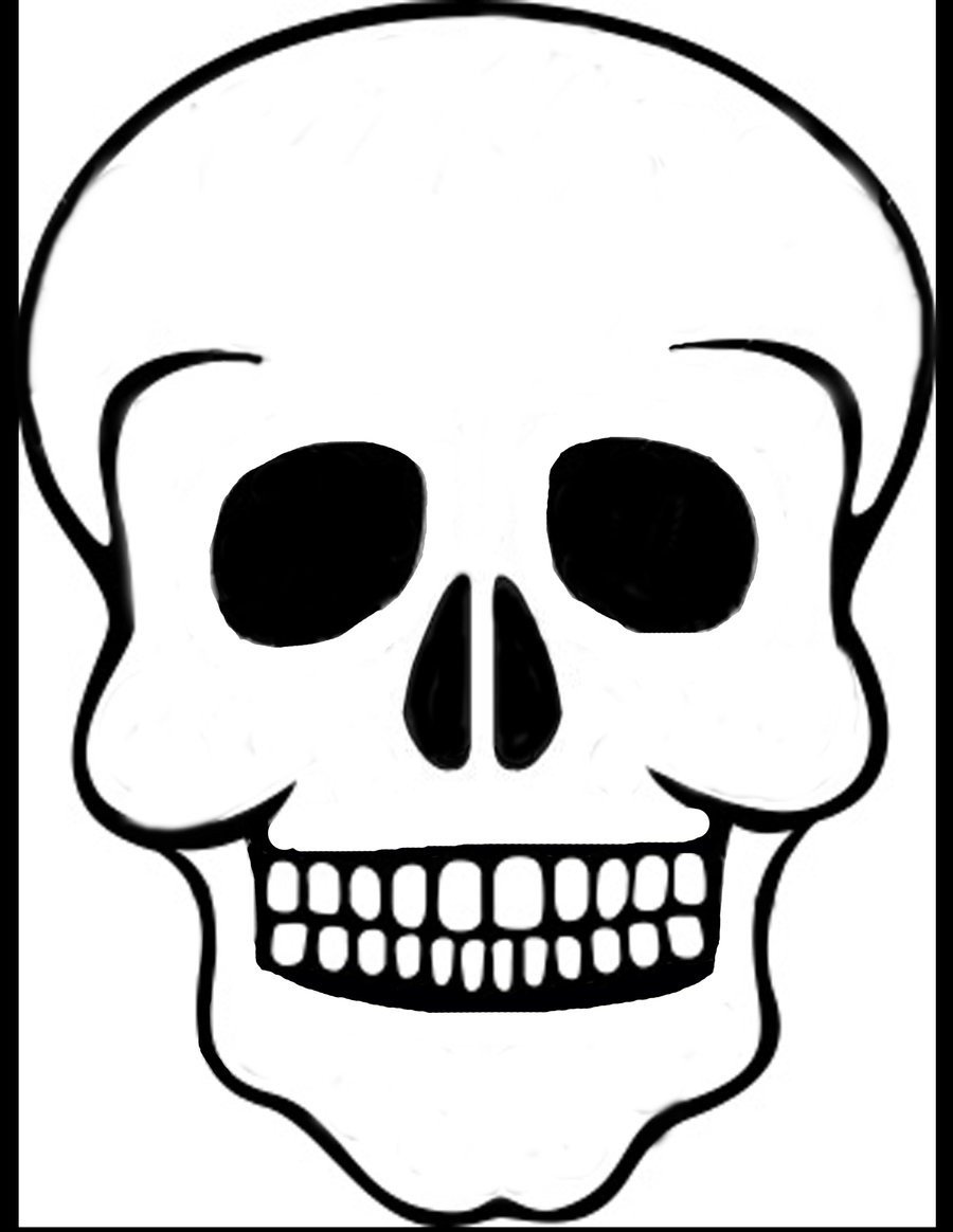 Skeleton Skull Drawing at GetDrawings