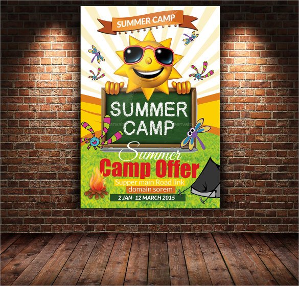 17 Summer Camp Flyer Templates Word PSD AI EPS Vector
