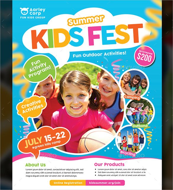 51 Summer Camp Flyer Templates PSD EPS InDesign Word
