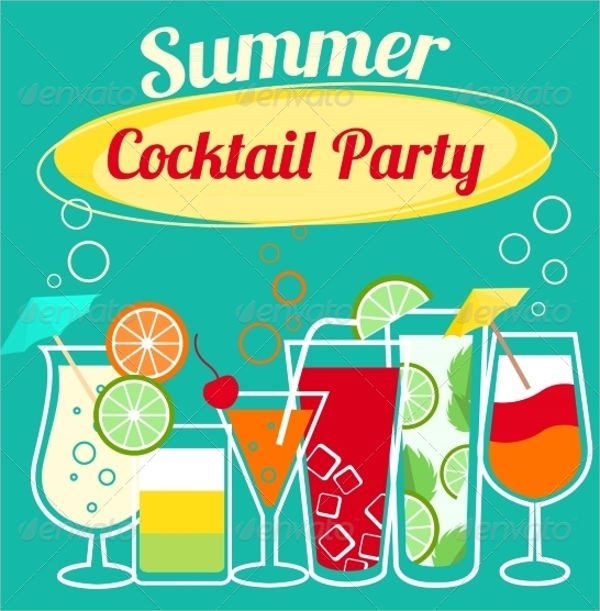 18 Summer Party Invitations PSD AI EPS