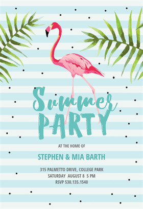 Chill with Flamingo Free Printable Summer Party