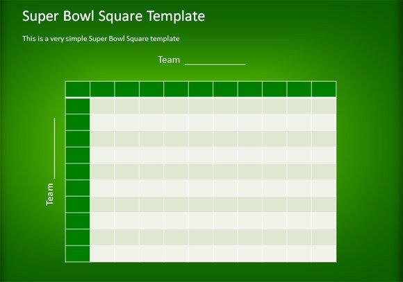 How to Make a Simple Football Squares Template using