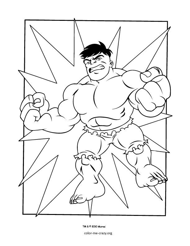 ColorMeCrazy Super Hero Squad Coloring Pages