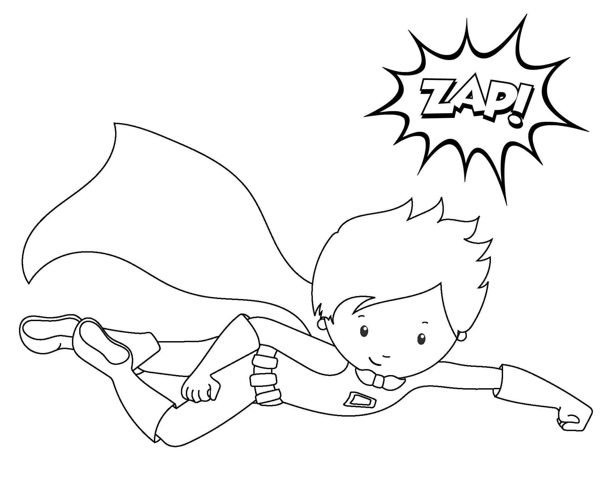 Free Printable Superhero Coloring Sheets for Kids Crazy
