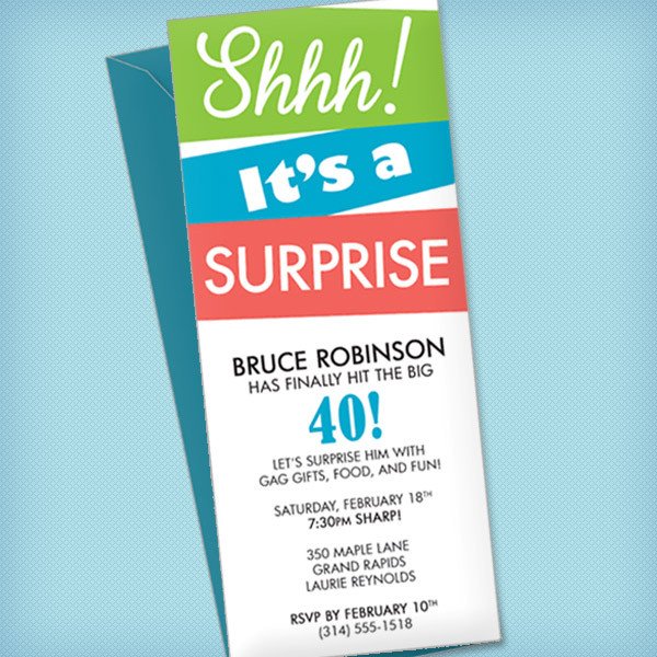 Surprise Party Invitation Template – Download & Print