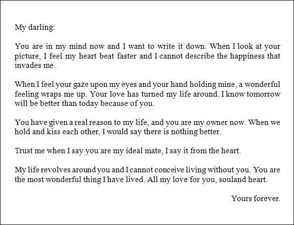 Best Love Letter for a Boyfriend Thoughts