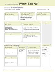 System Disorder FRACTURES ACTIVE LEARNING TEMPLATE