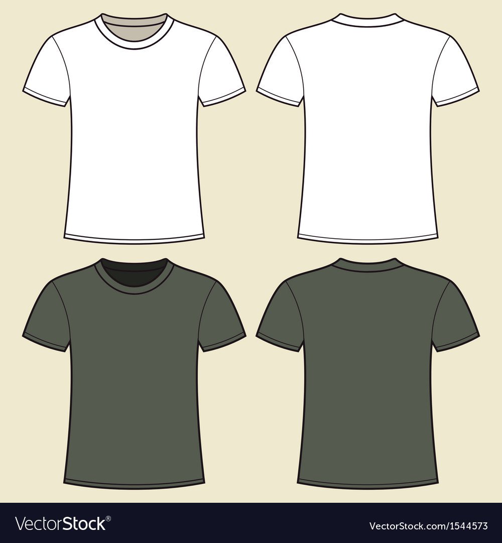 Gray and white t shirt design template Royalty Free Vector
