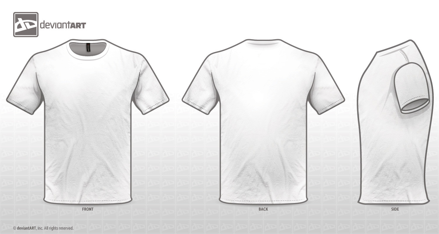 White T Shirt Back Template Projects to Try