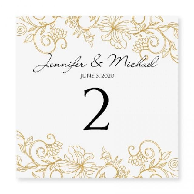INSTANT DOWNLOAD Wedding Table Number Card Template