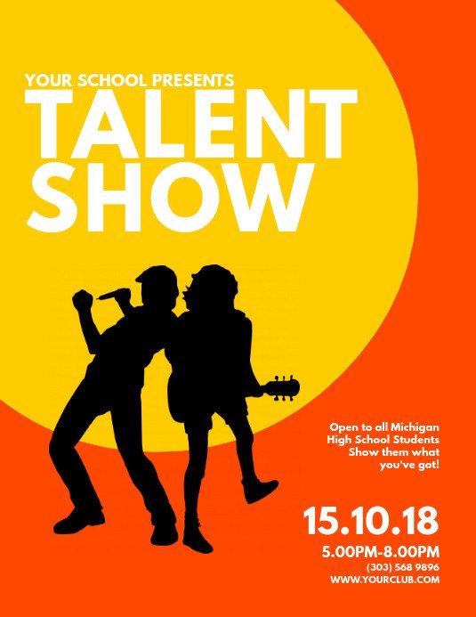 Copy of Talent Show Flyer Template