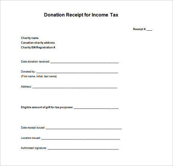 15 Tax Receipt Templates DOC PDF Excel